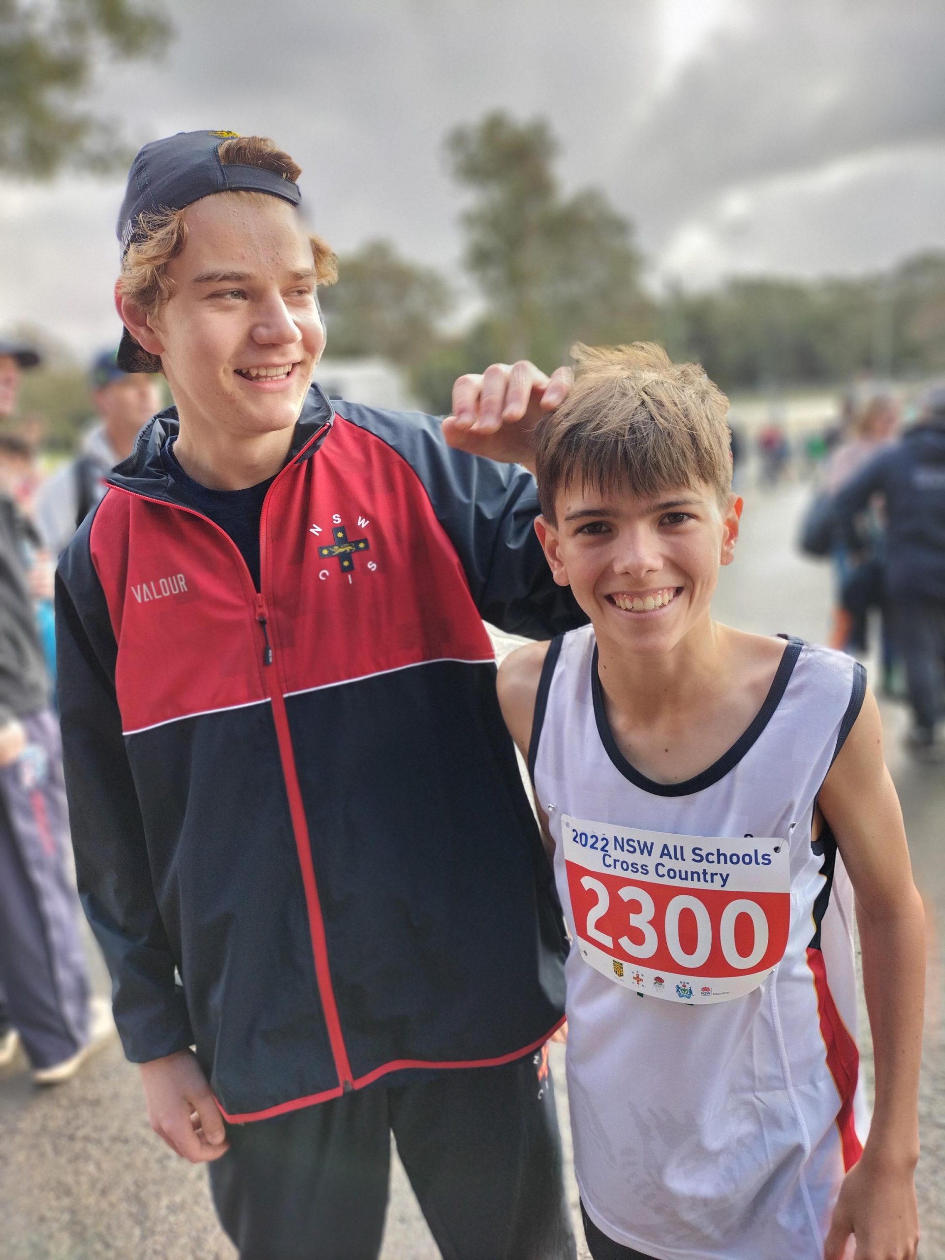 2022 NSW All Schools Cross Country Robbie and Jett Emmanuel Anglican