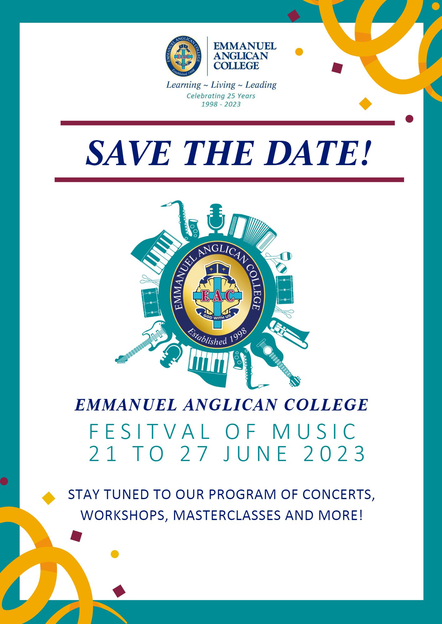 Festival of Music Save The Date