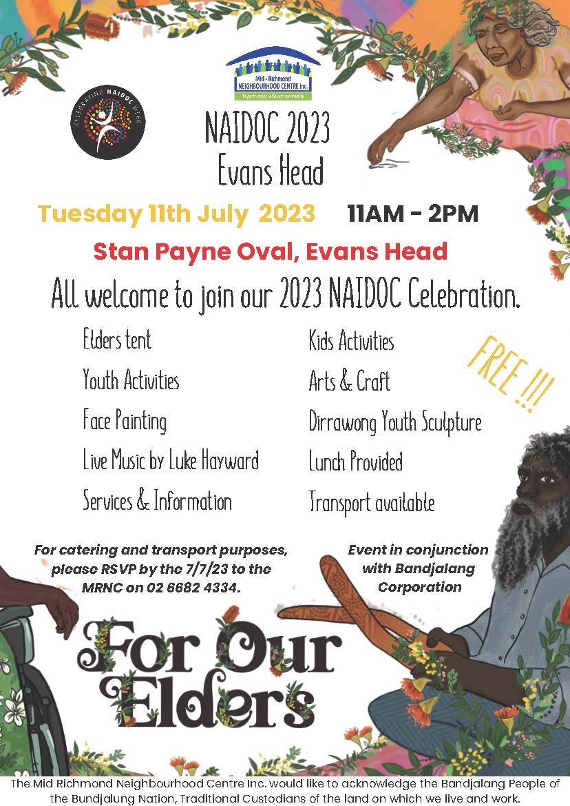 NAIDOC 2023 - FOR OUR ELDERS flyer
