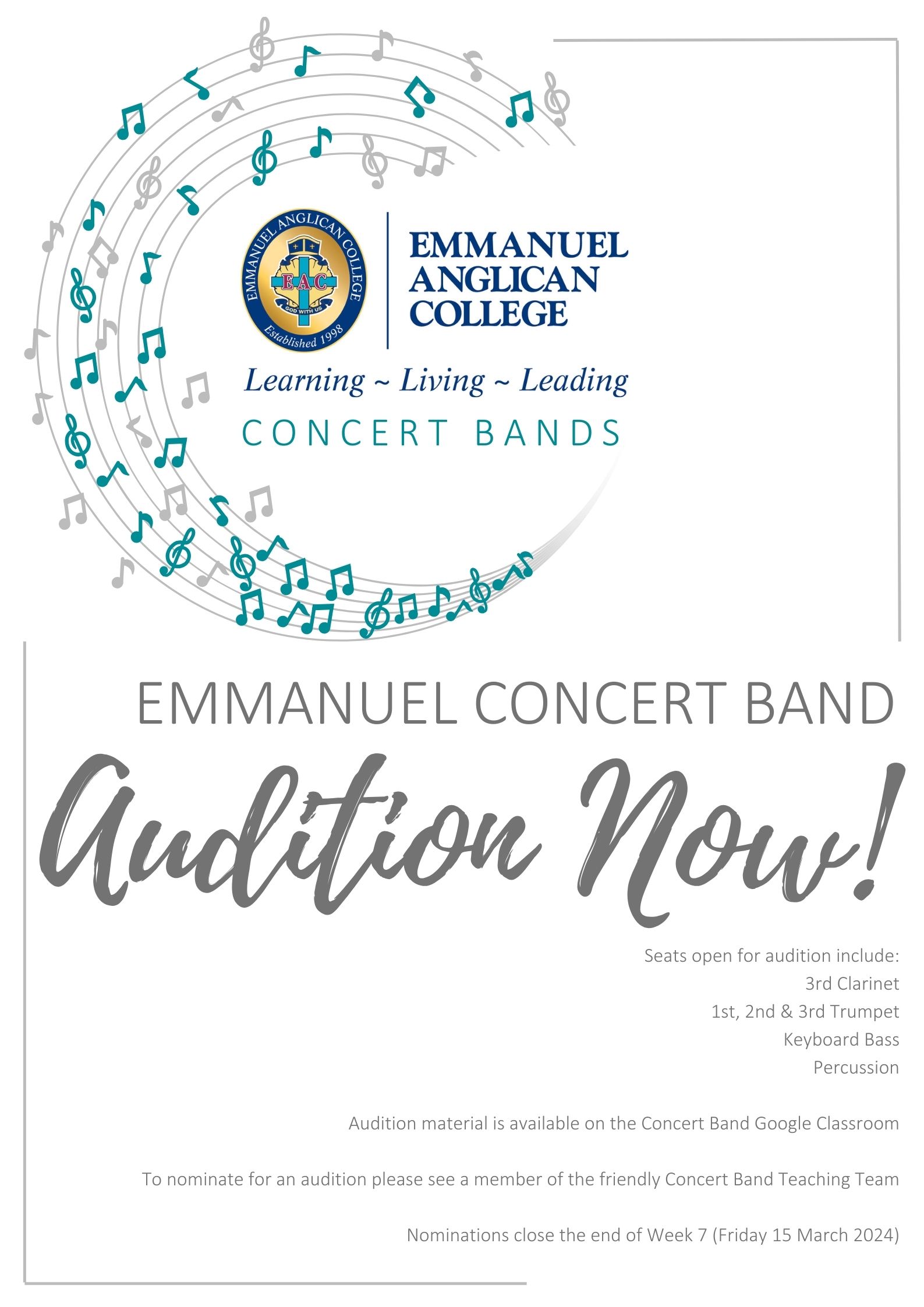 Concert Band Auditions