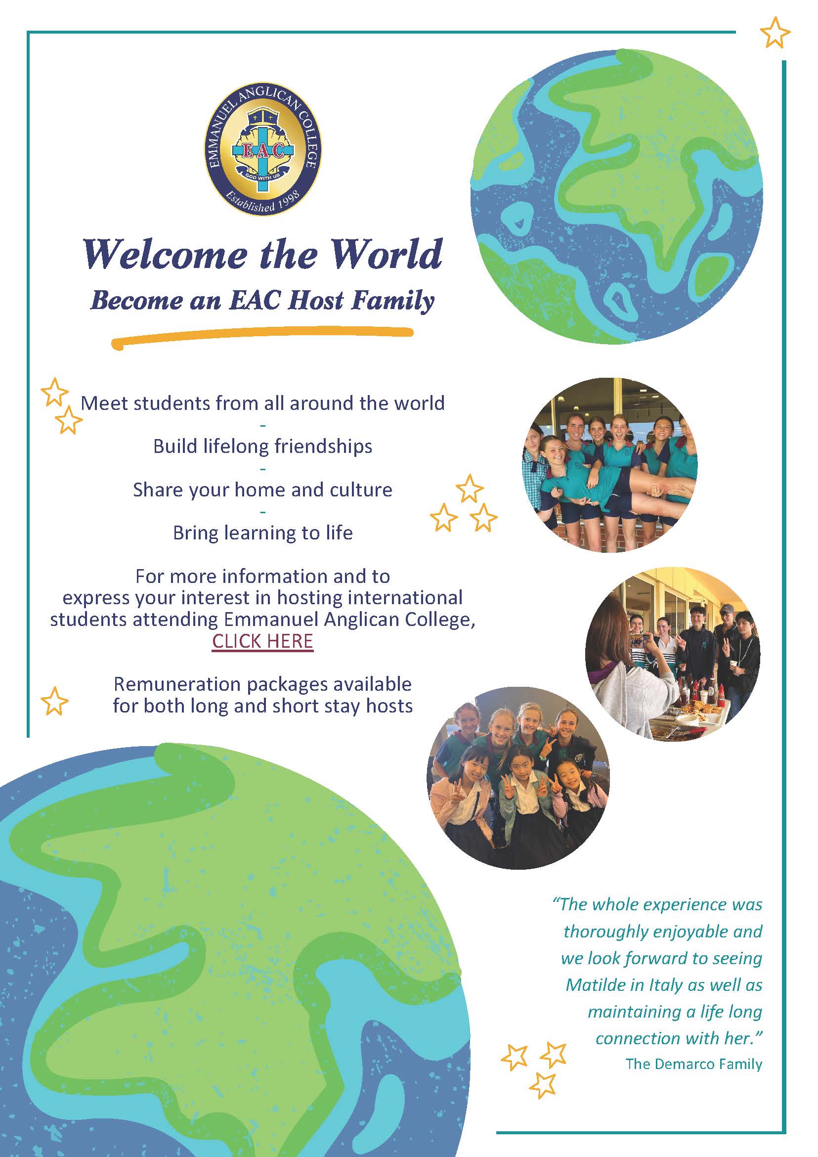 EAC Host Family Poster