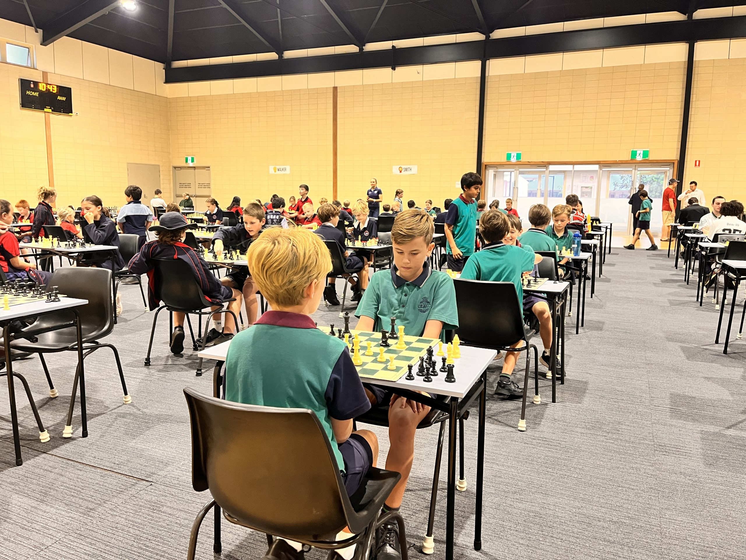 Team EAC in action at the Gardiner Chess Tournament this week