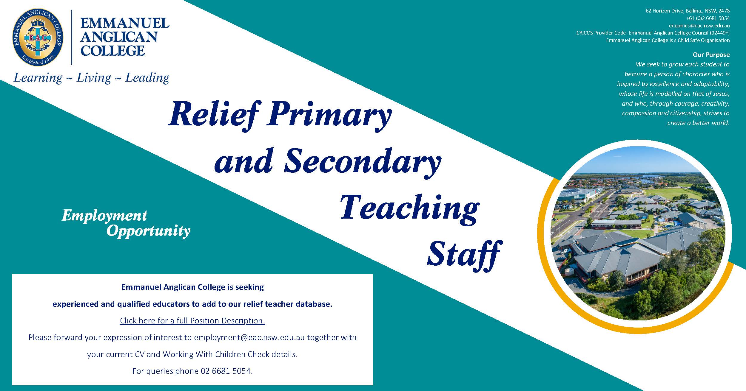 Relief Primary and Secondary Teaching Staff WS