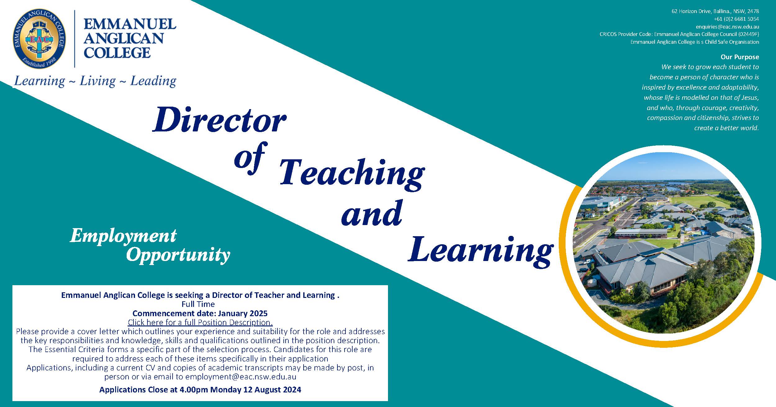 Director of Teacher and Learning