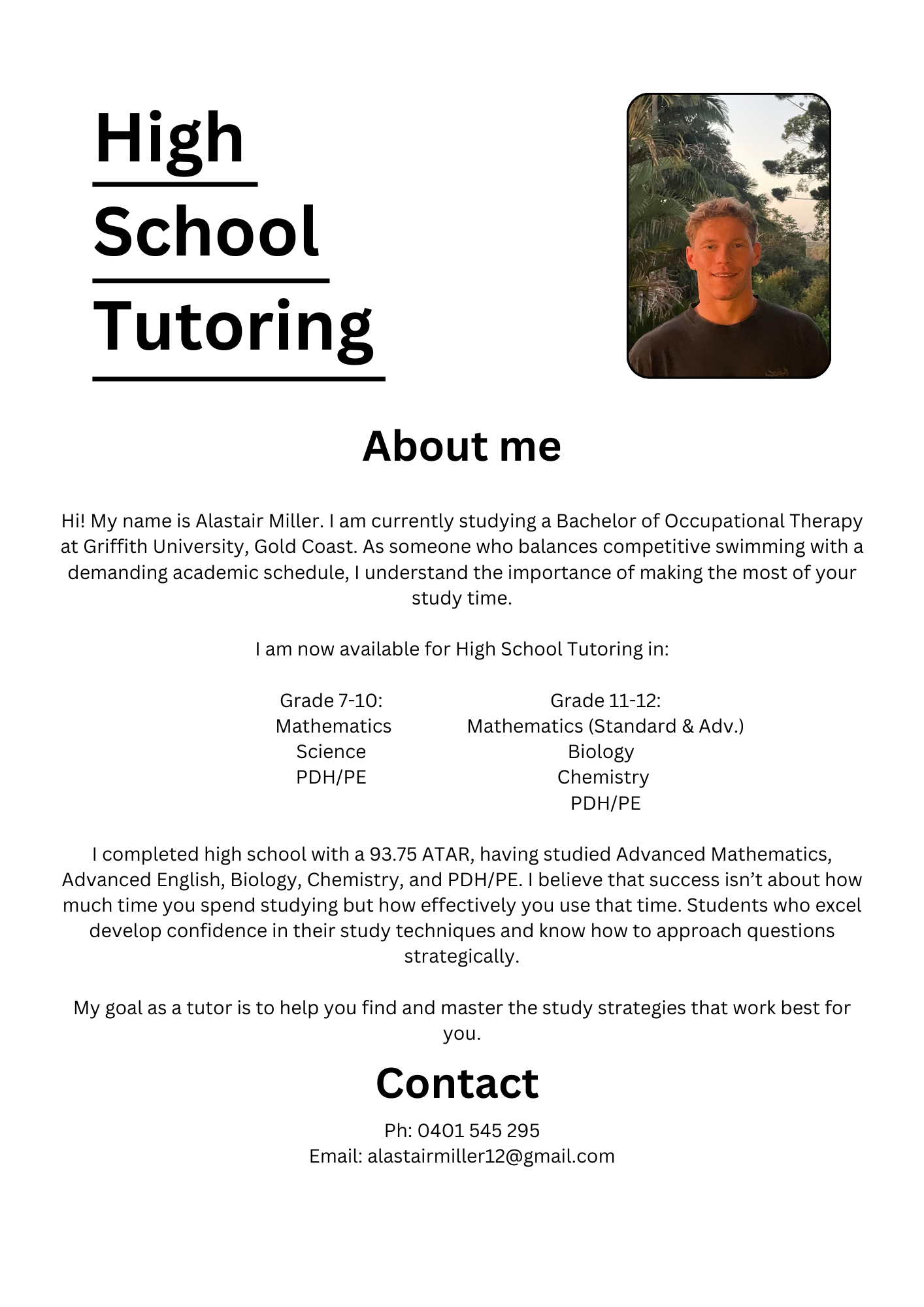 Alastair M. Tutoring