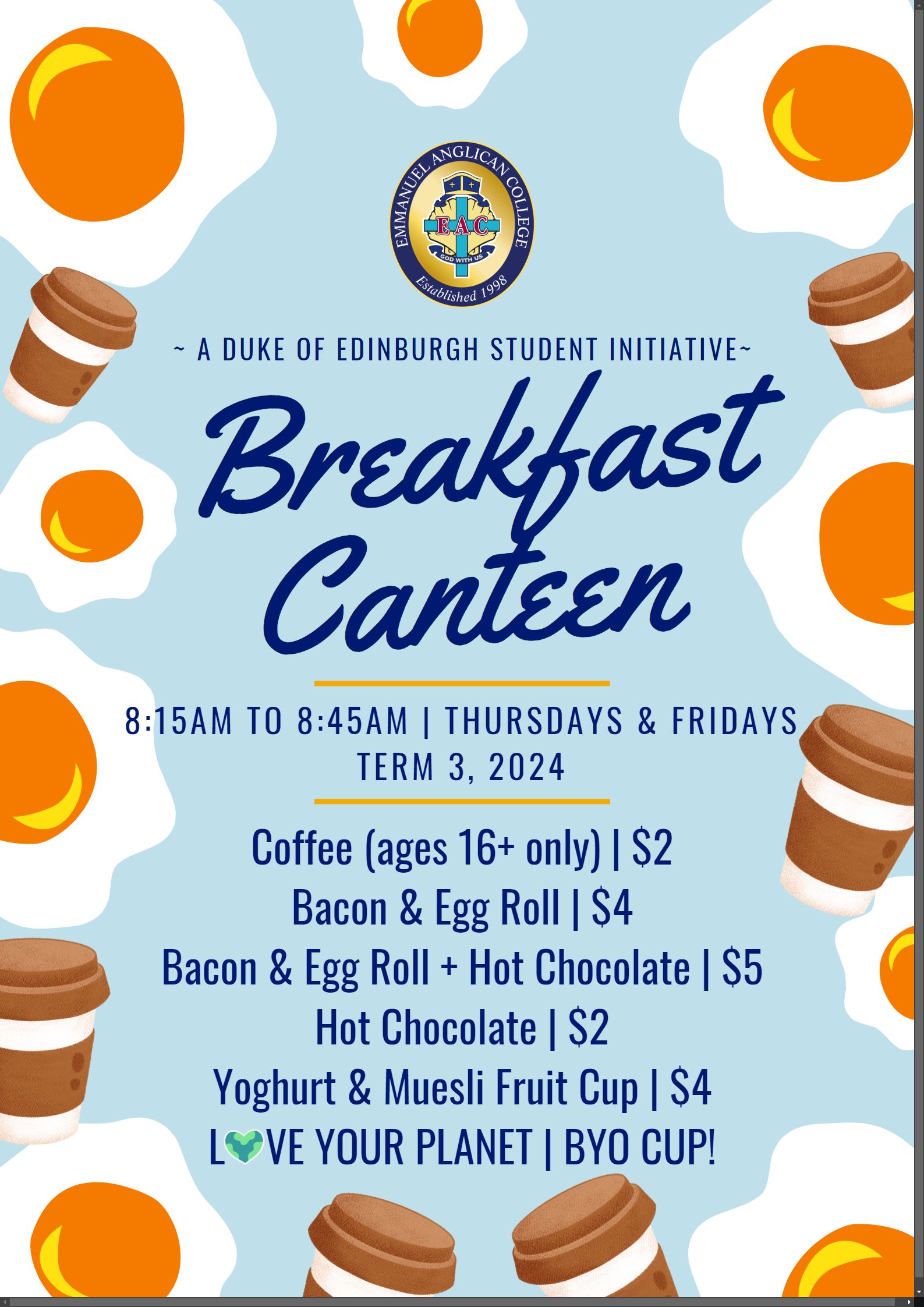 Breakfast Canteen Poster