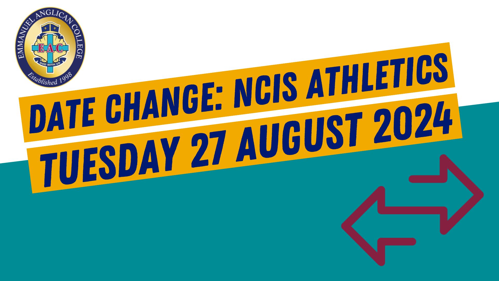 NCIS Athletics Date Change