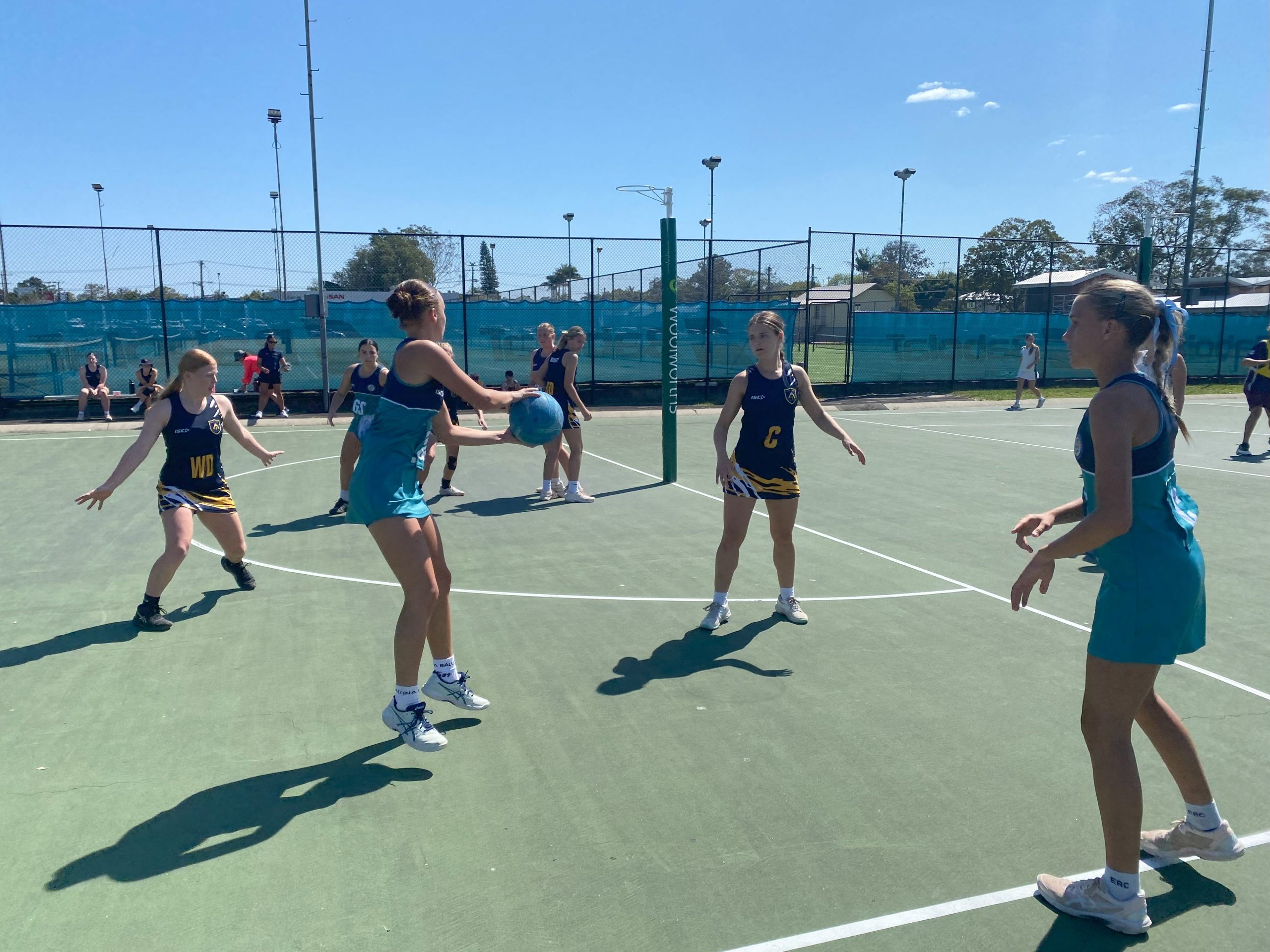 Team EAC Netball in action