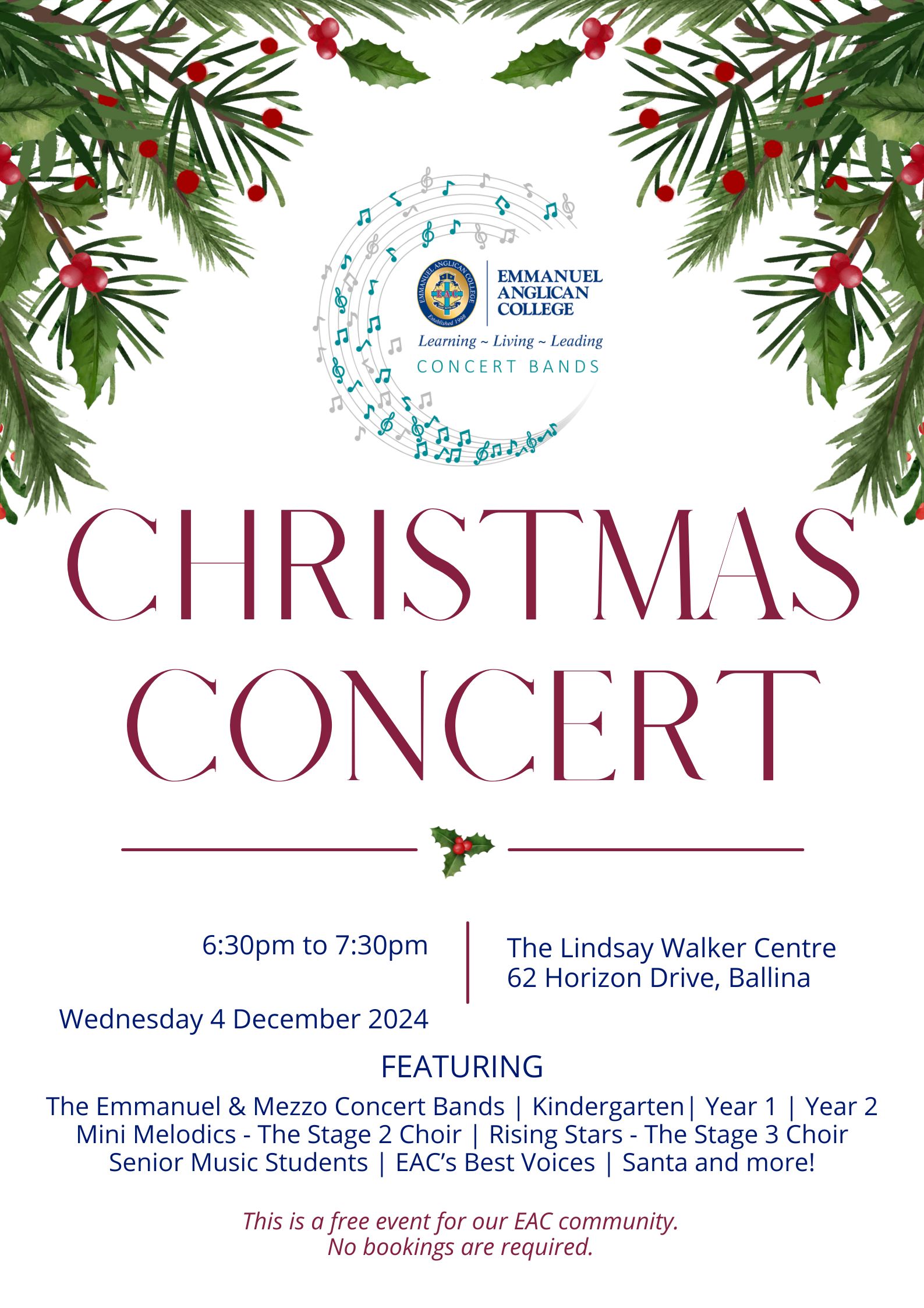 Christmas Concert Flyer