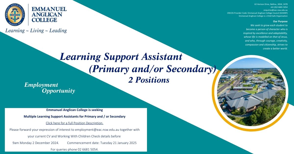 Learning Support Assistant Primary and or Secondary Website